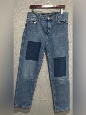 Joe's Jeans Blue Patchwork Boyfriend Jeans